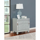  Coaster Furniture Gunnison 223212 2-Drawer Nightstand - Silver Metallic IMAGE 9