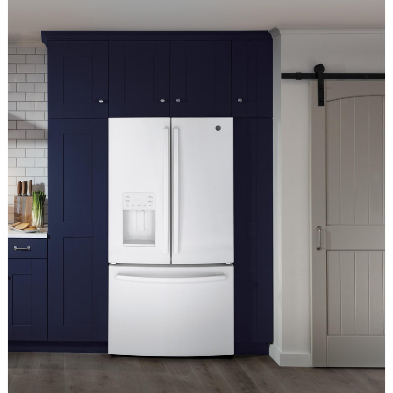 GE 36-inch, 25.6 cu. ft. French 3-Door Refrigerator GFE26JGMWW IMAGE 10