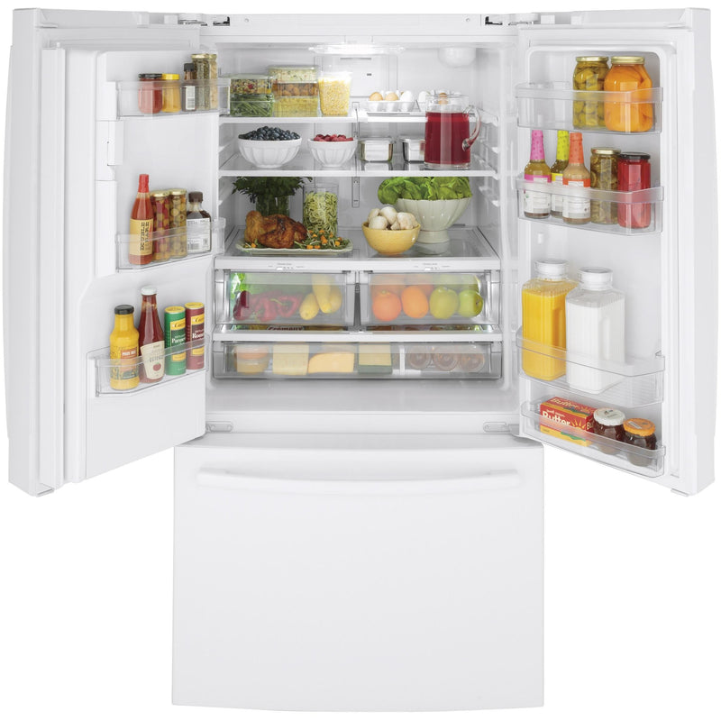 GE 36-inch, 25.6 cu. ft. French 3-Door Refrigerator GFE26JGMWW IMAGE 3
