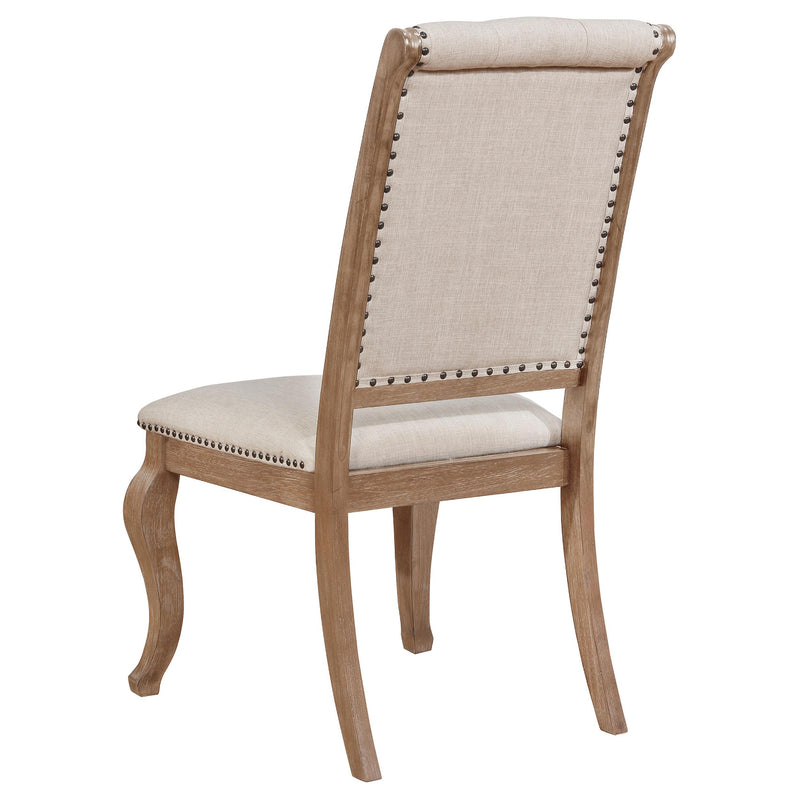 Coaster Furniture Brockway 110292 Upholstered Dining Chair - Barley Brown (Set of 2) IMAGE 5