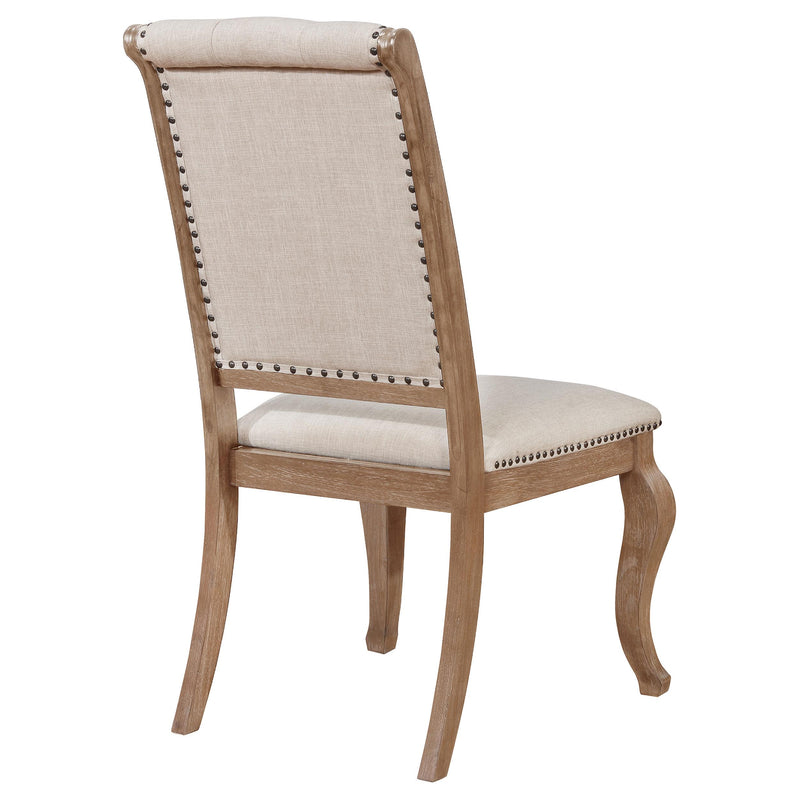 Coaster Furniture Brockway 110292 Upholstered Dining Chair - Barley Brown (Set of 2) IMAGE 6