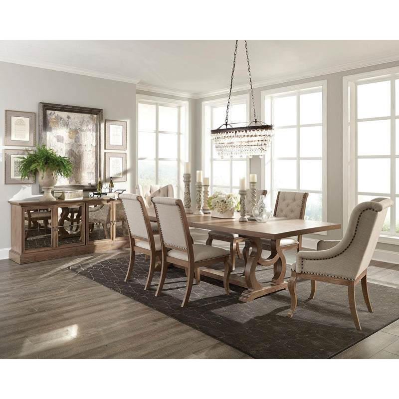 Coaster Furniture Brockway 110292 Upholstered Dining Chair - Barley Brown (Set of 2) IMAGE 8