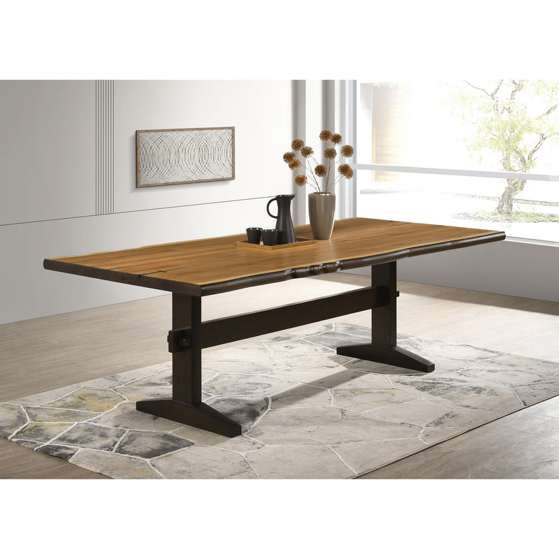 Coaster Furniture Bexley 110331 90-inch Live Edge Dining Table - Natural Honey IMAGE 3