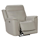 Barcalounger Burbank Power Leather Match Recliner 9PHL-3704-3726-82 IMAGE 4