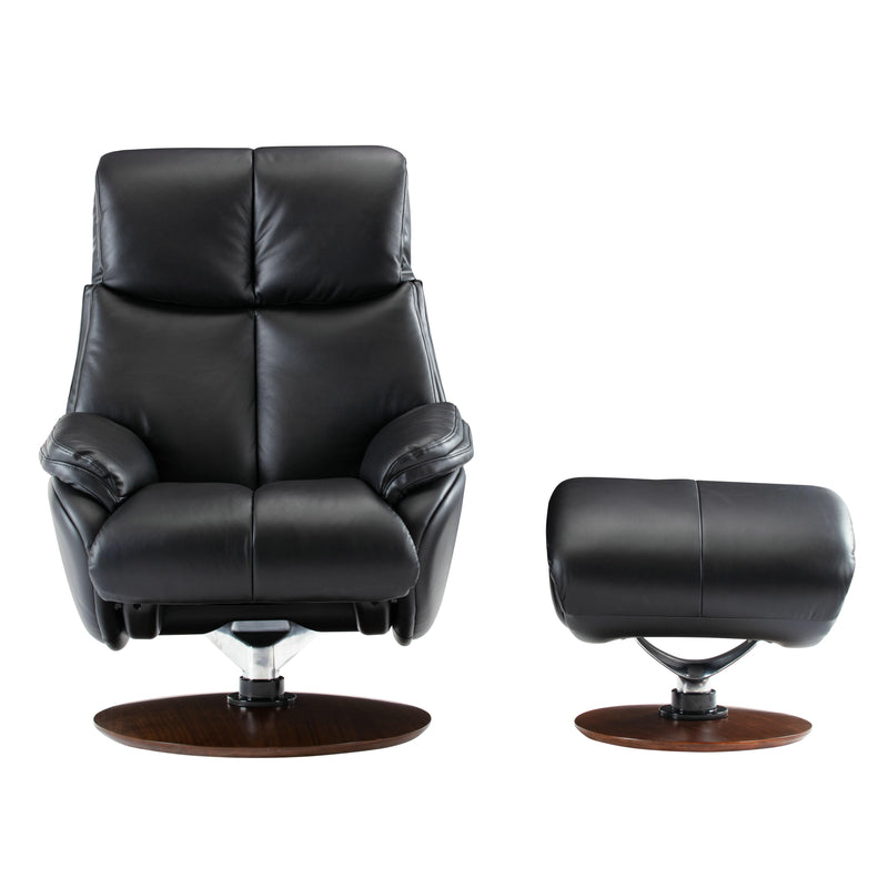 Barcalounger Alicia Swivel Leather Match Recliner 15-3725-3618-99 IMAGE 1