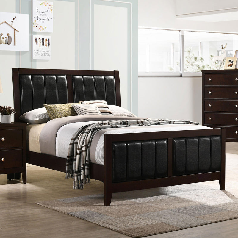  Coaster Furniture Carlton 202091F Wood Full Panel Bed - Cappuccino IMAGE 4