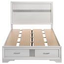  Coaster Furniture Miranda 205111F 51-inch Wood Full Storage Panel Bed - White IMAGE 3