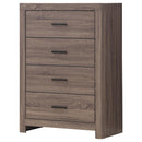  Coaster Furniture Brantford 207045 4-Drawer Bedroom Chest - Barrel Oak IMAGE 3