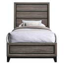  Coaster Furniture Watson 212421T Wood Twin Panel Bed - Grey Oak IMAGE 2