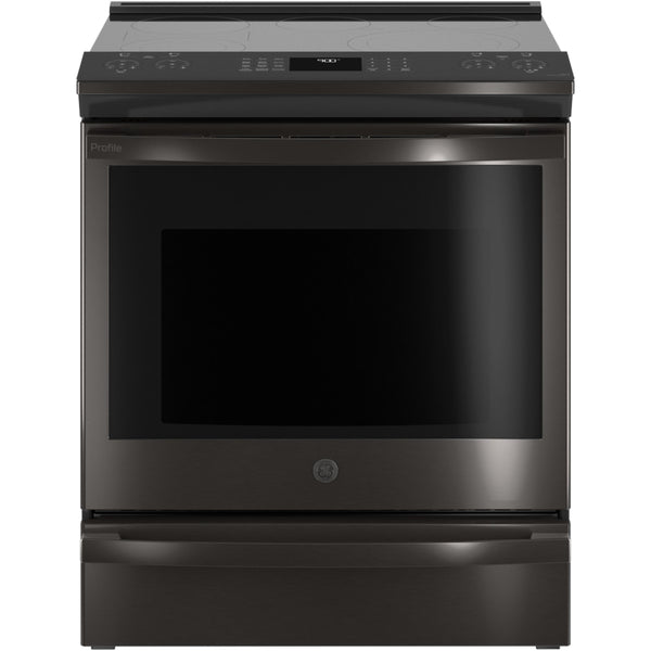 GE Profile 30-inch Slide-In Electric Range with Convection PSS93BPTS IMAGE 1