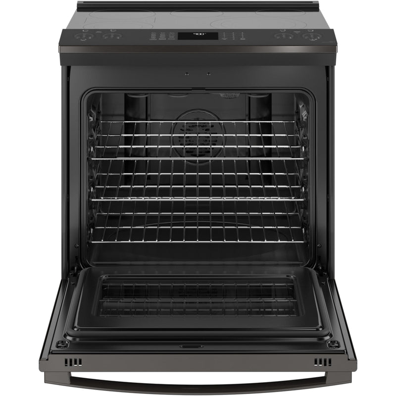 GE Profile 30-inch Slide-In Electric Range with Convection PSS93BPTS IMAGE 2