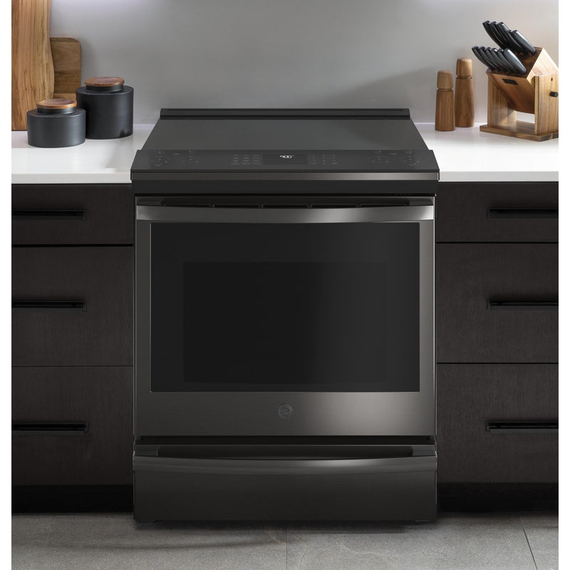 GE Profile 30-inch Slide-In Electric Range with Convection PSS93BPTS IMAGE 5