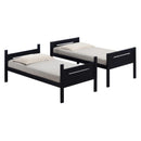  Coaster Furniture Littleton 405051BLK Wood Twin Over Twin Bunk Bed - Black IMAGE 3