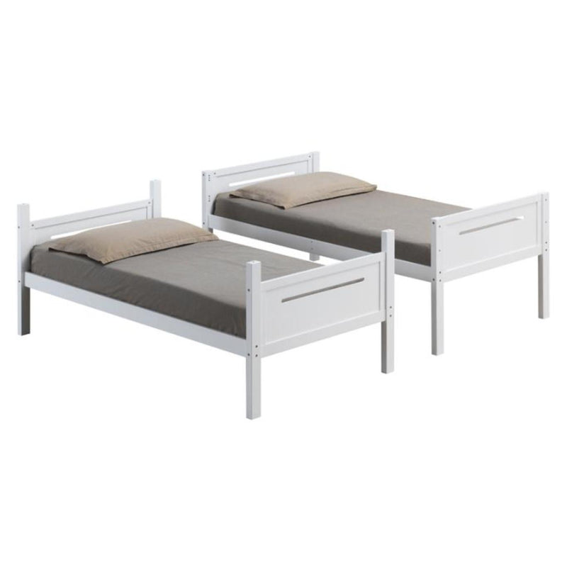  Coaster Furniture Littleton 405051WHT Wood Twin Over Twin Bunk Bed - White IMAGE 4