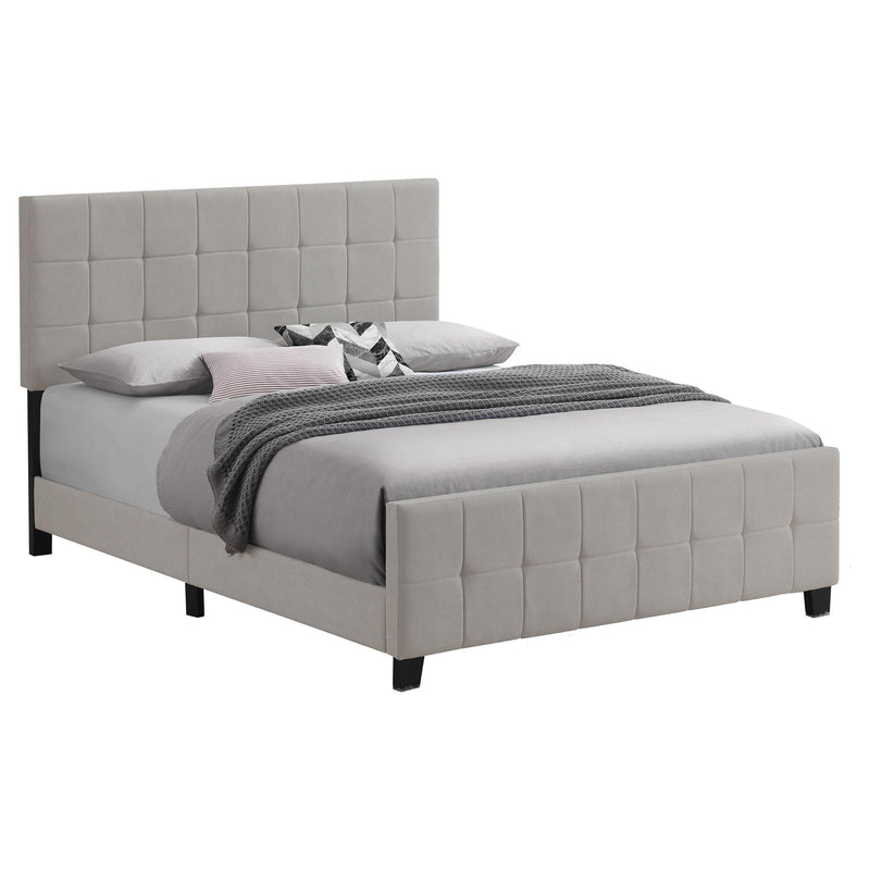  Coaster Furniture Fairfield 305952KE Upholstered Eastern King Panel Bed - Beige IMAGE 2