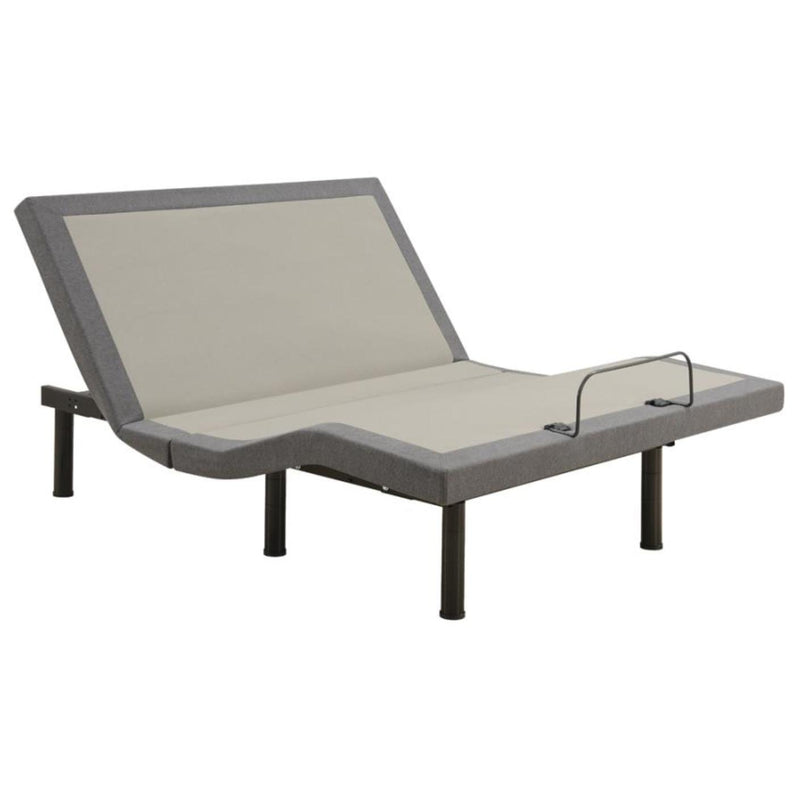  Coaster Furniture Clara 350131TL Twin Extra Long Adjustable Bed Base - Grey and Black IMAGE 1