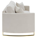  Coaster Furniture Corliss 508821 Upholstered Curved Track Arm Sofa - Beige IMAGE 7