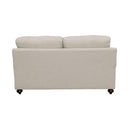  Coaster Furniture Glenn 511092 Upholstered English Arm Loveseat - Light Grey and Blue IMAGE 5