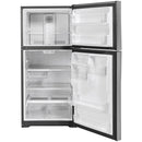 GE 30-inch, 19.2 cu. ft. Top Freezer Refrigerator with edge-to-edge glass shelves GTE19JSNRSS IMAGE 2