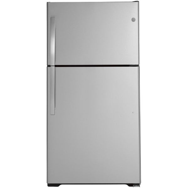 GE 33-inch, 21.9 cu. ft. Top Freezer Refrigerator with icemaker GIE22JSNRSS IMAGE 1