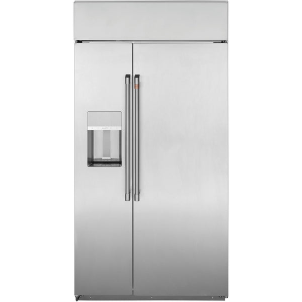 Café 42-inch, 24.5 cu. ft. Side-by-Side Refrigerator with Dispenser CSB42YP2NS1 IMAGE 1