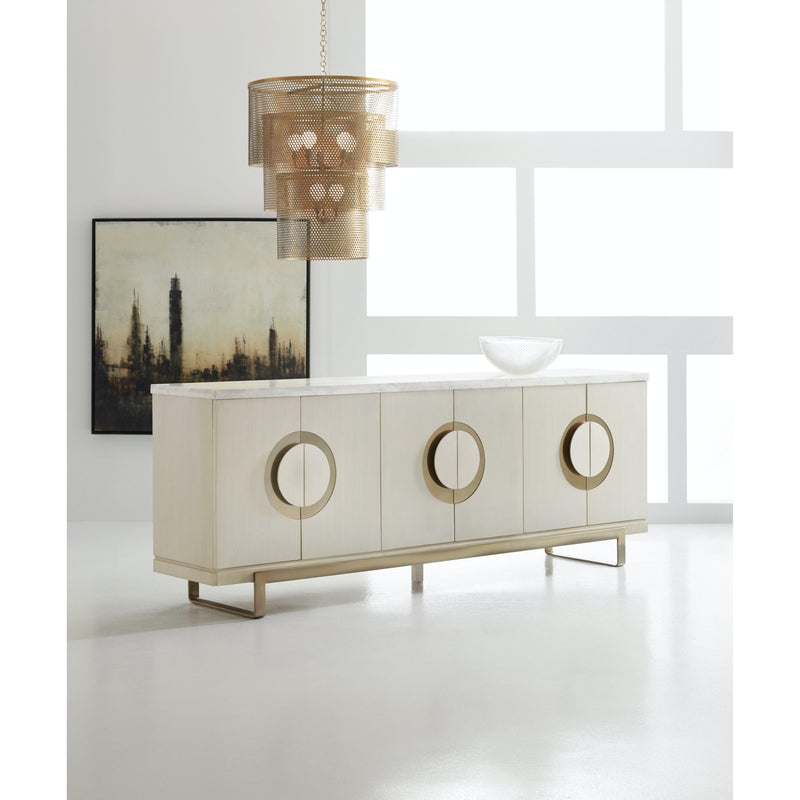 Hooker Furniture 638-55021-WH Melange Noelle Credenza IMAGE 2