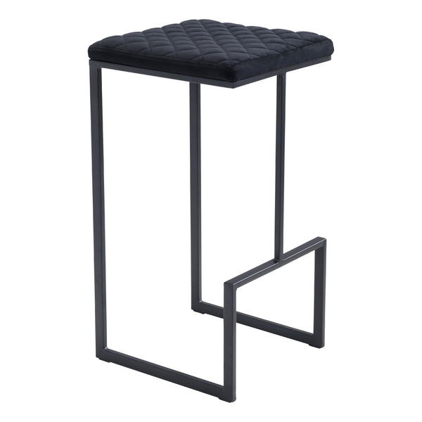 Zuo Element 101457 Barstool - Black IMAGE 1
