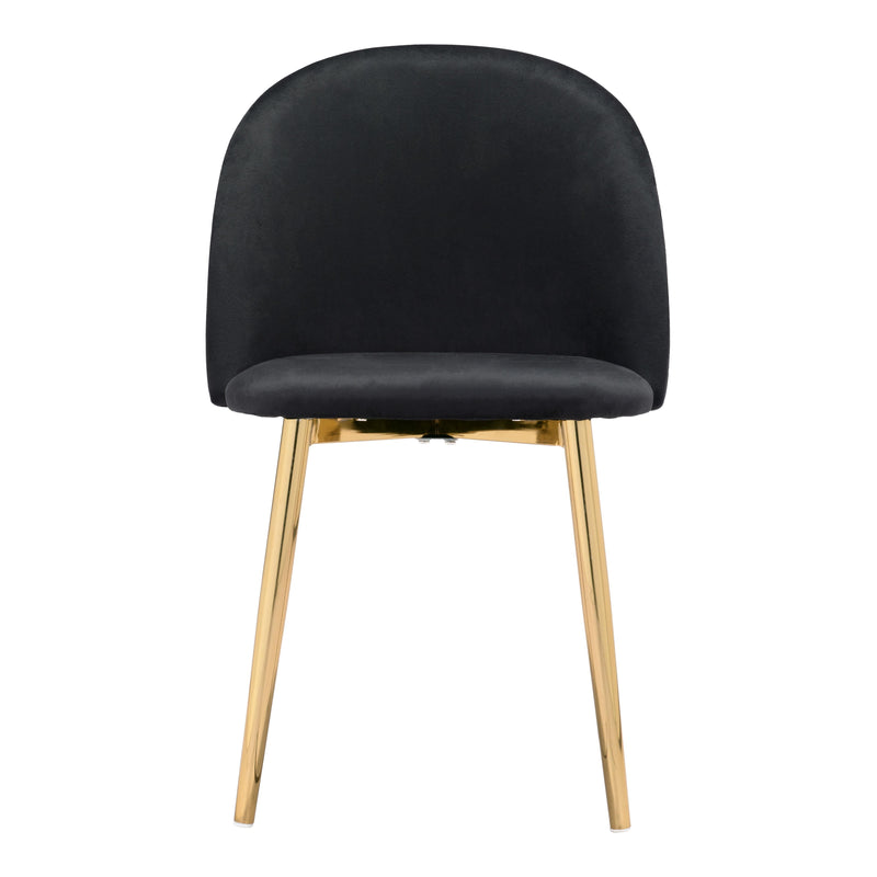 Zuo Cozy 101556 Dining Chair - Black & Gold IMAGE 3