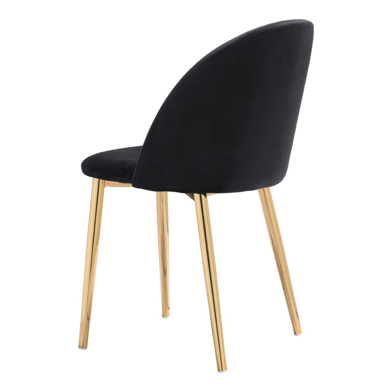 Zuo Cozy 101556 Dining Chair - Black & Gold IMAGE 5