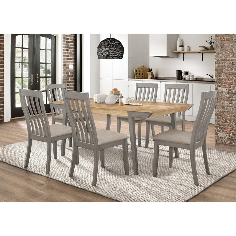 Coaster Furniture Nogales 109812 Wood Dining Side Chair - Coastal Grey (Set of 2) IMAGE 6