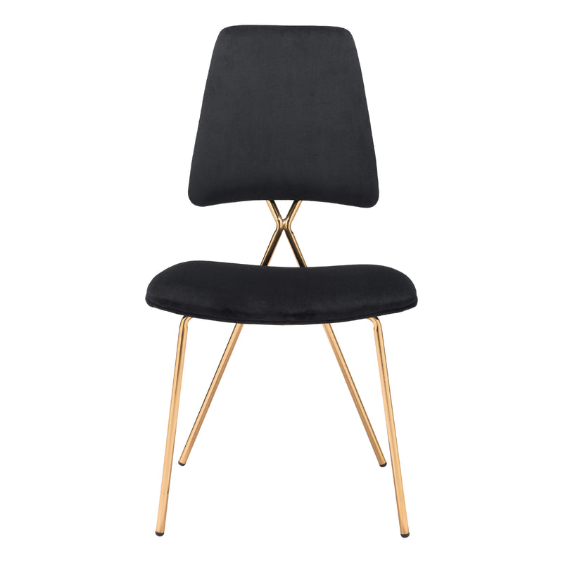 Zuo Chloe 101464 Dining Chair - Black & Gold IMAGE 3