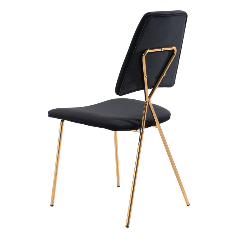 Zuo Chloe 101464 Dining Chair - Black & Gold IMAGE 5