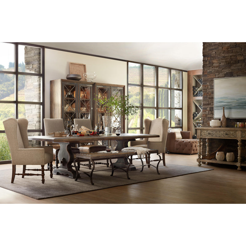 Hooker Furniture 5960-75200-BRN Bandera 86in Table with 2-18in Leaves IMAGE 8