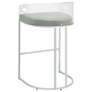  Coaster Furniture Thermosolis 183406 Clear Acrylic Bar Chair - Chrome IMAGE 5