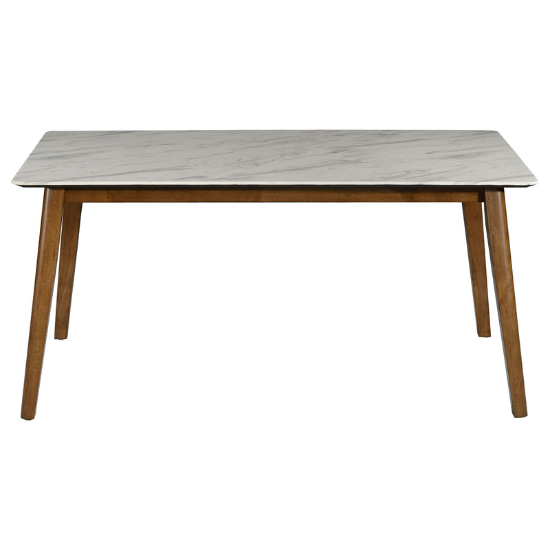 Coaster Furniture Everett Dining Table with Faux Marble Top 192761 IMAGE 2