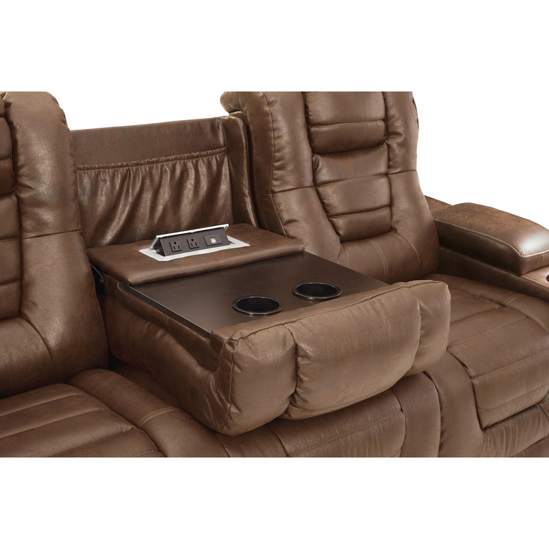 Signature Design by Ashley Owner's Box Power Reclining Leather Look Sofa 2450515 IMAGE 7