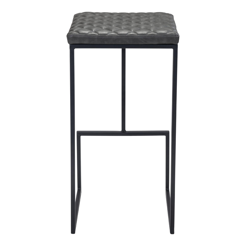 Zuo Element 101458 Barstool - Grey IMAGE 4