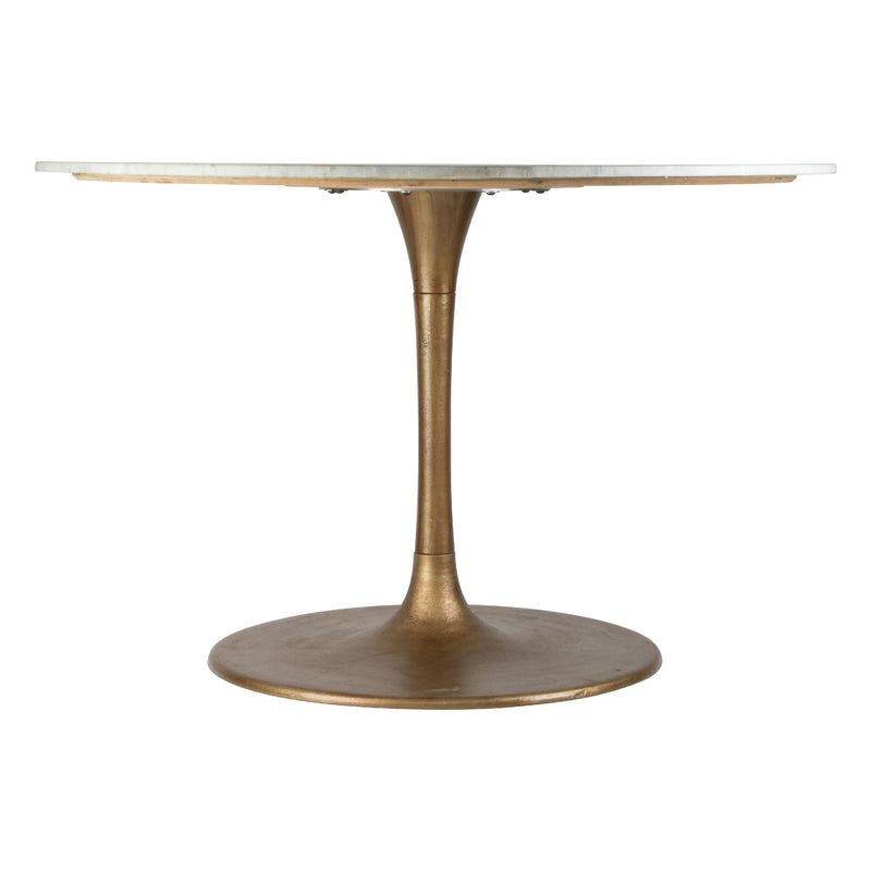 Zuo Ithaca 101845 Dining Table - White & Gold IMAGE 2