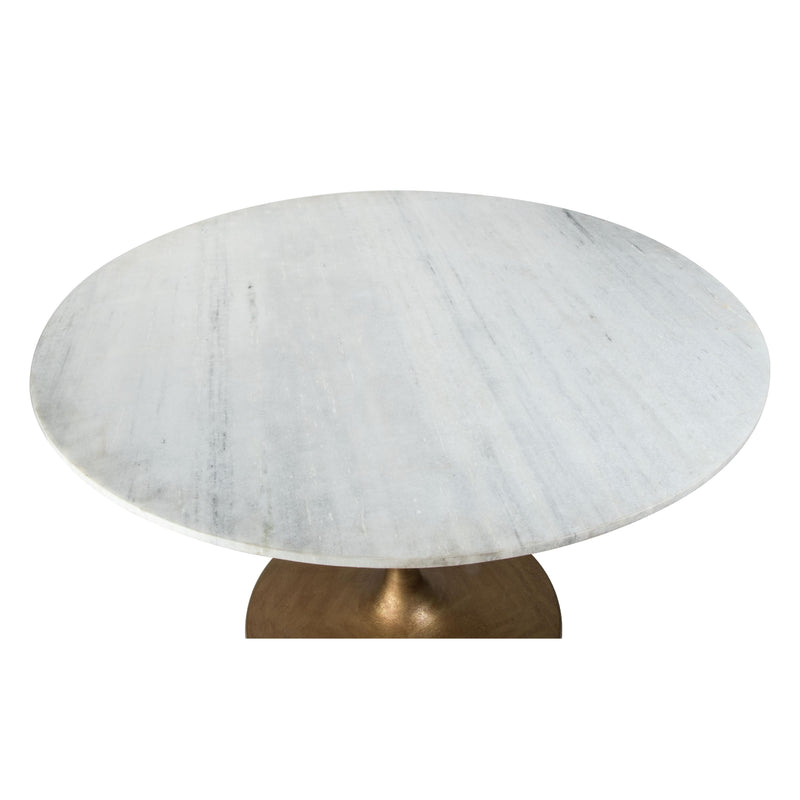 Zuo Ithaca 101845 Dining Table - White & Gold IMAGE 3