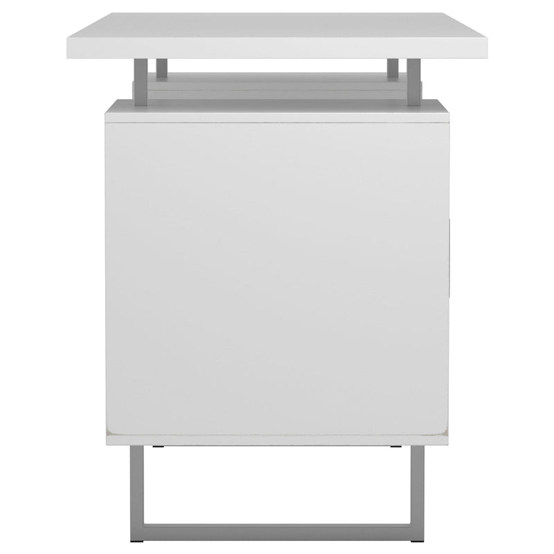  Coaster Furniture Lawtey 803521 60-inch 2-Drawer Computer Desk - White High Gloss IMAGE 10
