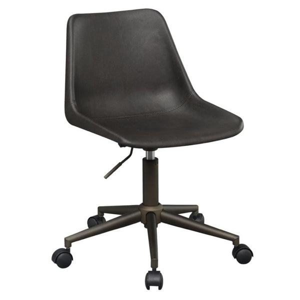  Coaster Furniture Carnell 803378 Upholstered Adjustable Home Office Desk Chair - Brown IMAGE 1