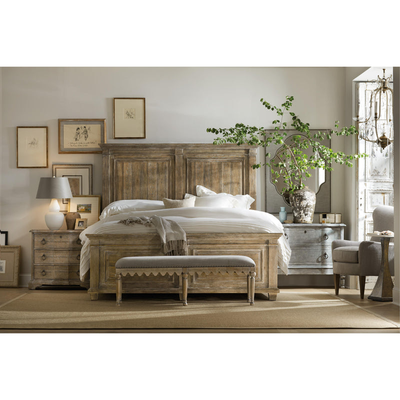 Hooker Furniture 5750-90016-MWD Boheme Bastogne Three-Drawer Nightstand IMAGE 5
