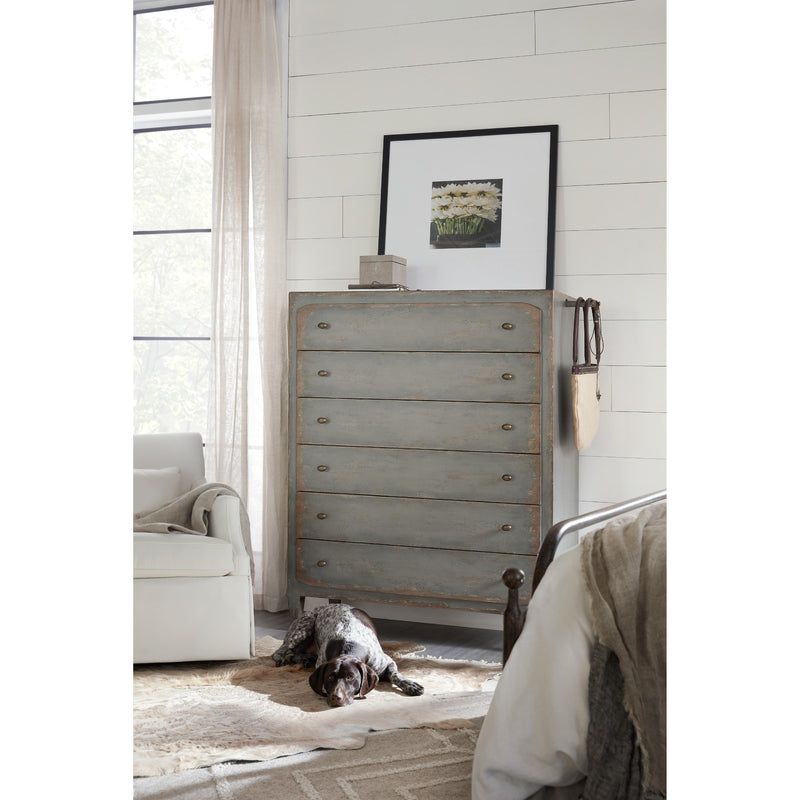 Hooker Furniture 5805-90010-95 Ciao Bella Six-Drawer Chest- Speckled Gray IMAGE 5