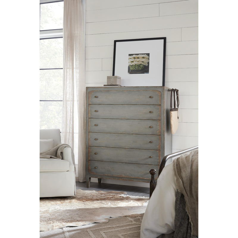 Hooker Furniture 5805-90010-95 Ciao Bella Six-Drawer Chest- Speckled Gray IMAGE 6