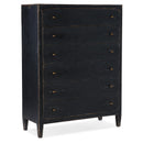 Hooker Furniture 5805-90010-99 Ciao Bella Six-Drawer Chest- Black IMAGE 1