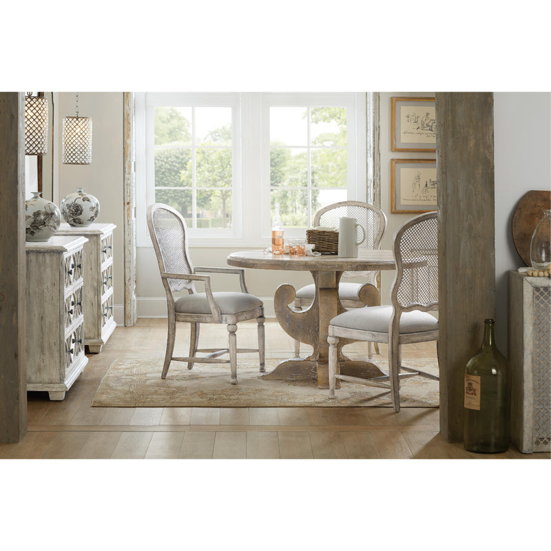 Hooker Furniture 5750-75411-LTWD Boheme Gaston Metal Back Side Chair IMAGE 5