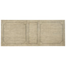 Hooker Furniture 5805-75200-80 Ciao Bella 84in Trestle Table with 2-18in Leaves-Flaky White/Black IMAGE 3