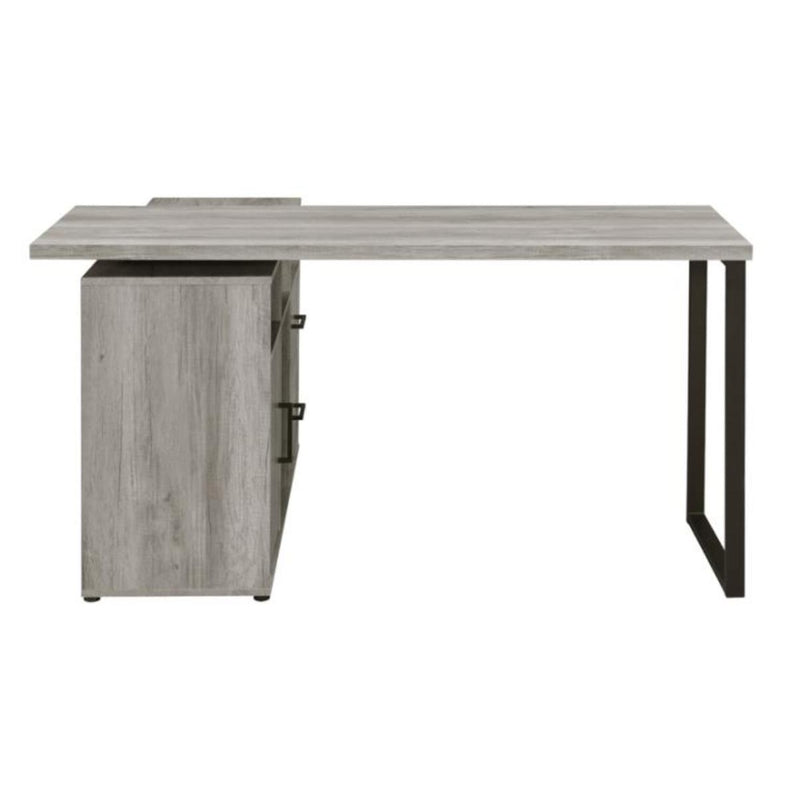  Coaster Furniture Hertford 804462 59-inch L-Shape Computer Desk - Grey Driftwood IMAGE 9