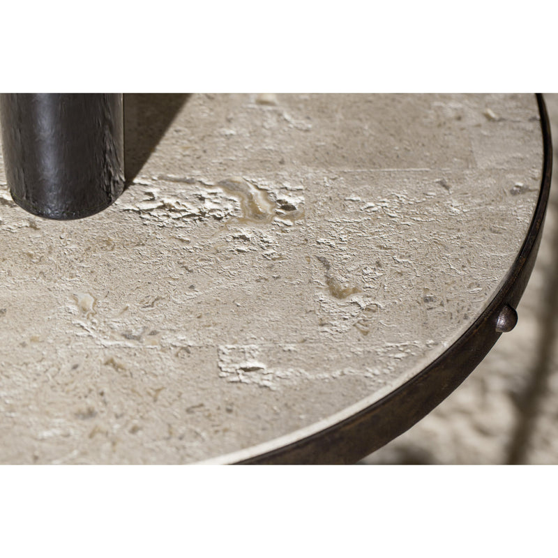 Hooker Furniture 5960-80113-MTL Luckenbach Metal and Stone End Table IMAGE 4