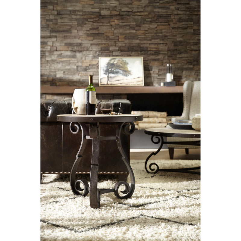 Hooker Furniture 5960-80113-MTL Luckenbach Metal and Stone End Table IMAGE 6